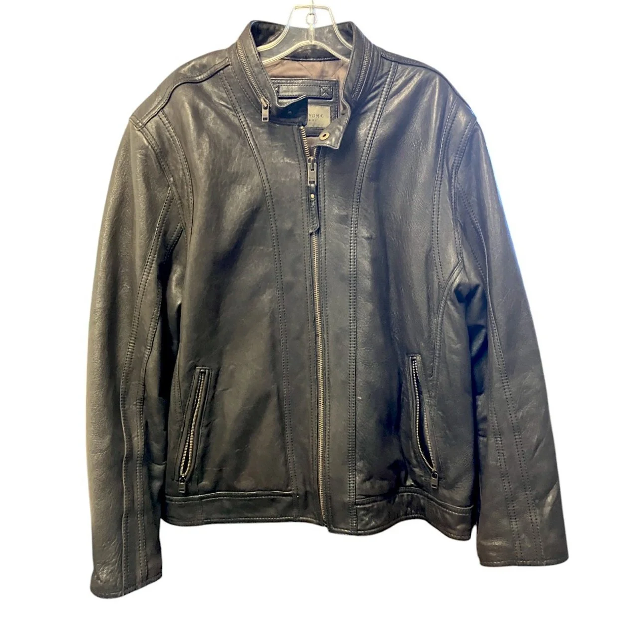 Marc New York Andrew Marc Leather Men s Jacket Black Size XL Mercer Island Thrift Shop